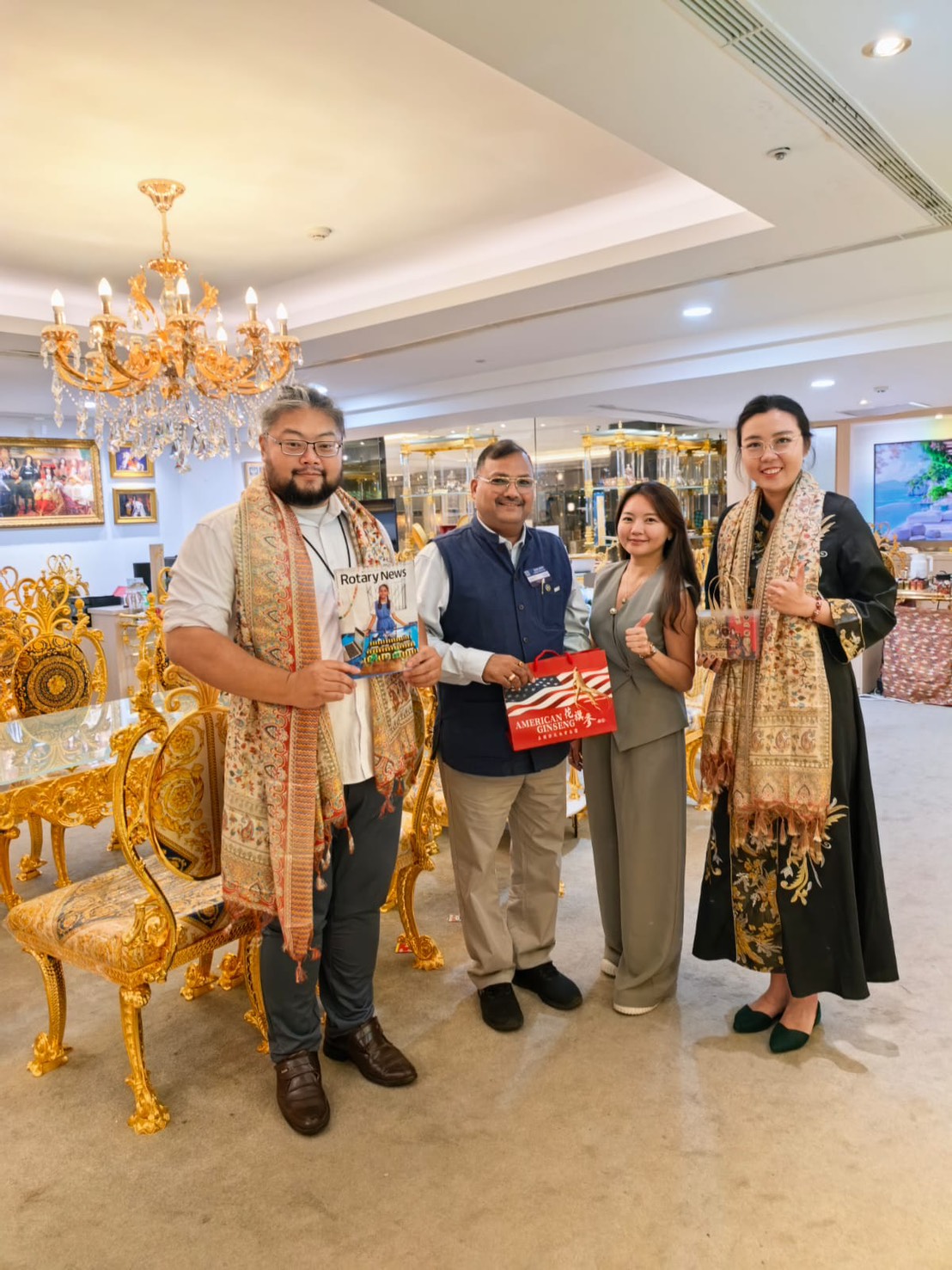 President Sanjeev of the Rotary Club of Delhi Govinda Visits Taipei Twin-Star