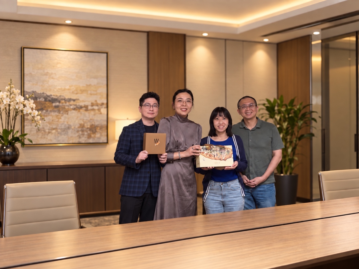 新加坡台北工商協會陳亭潔副會長與先生游皓翔拜訪台北雙子星扶輪社